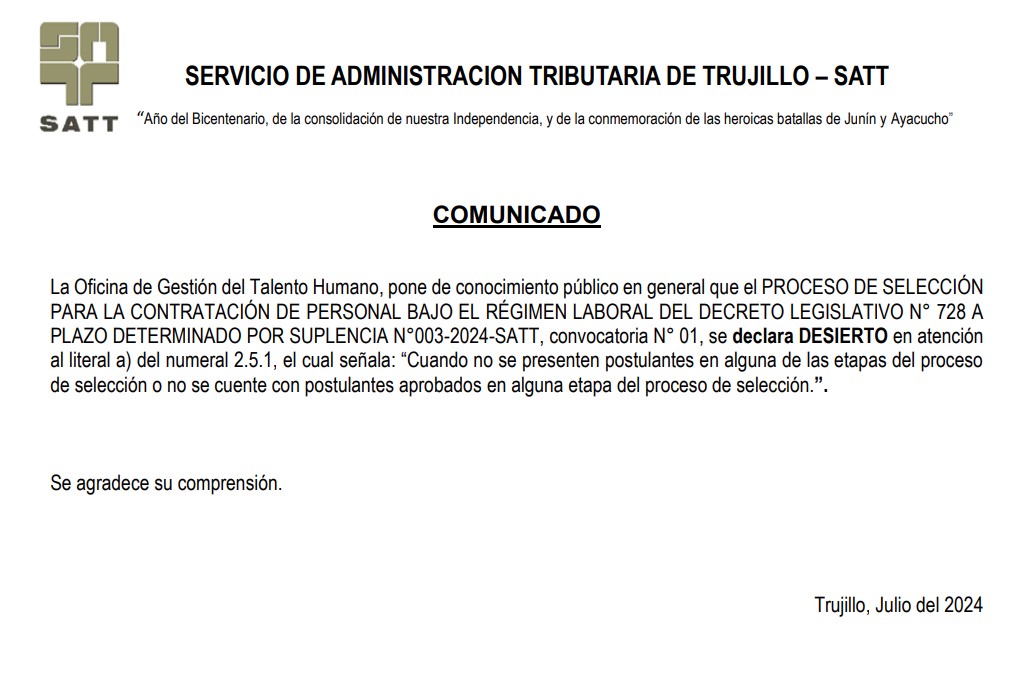 comunicado
