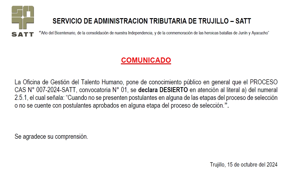 comunicado