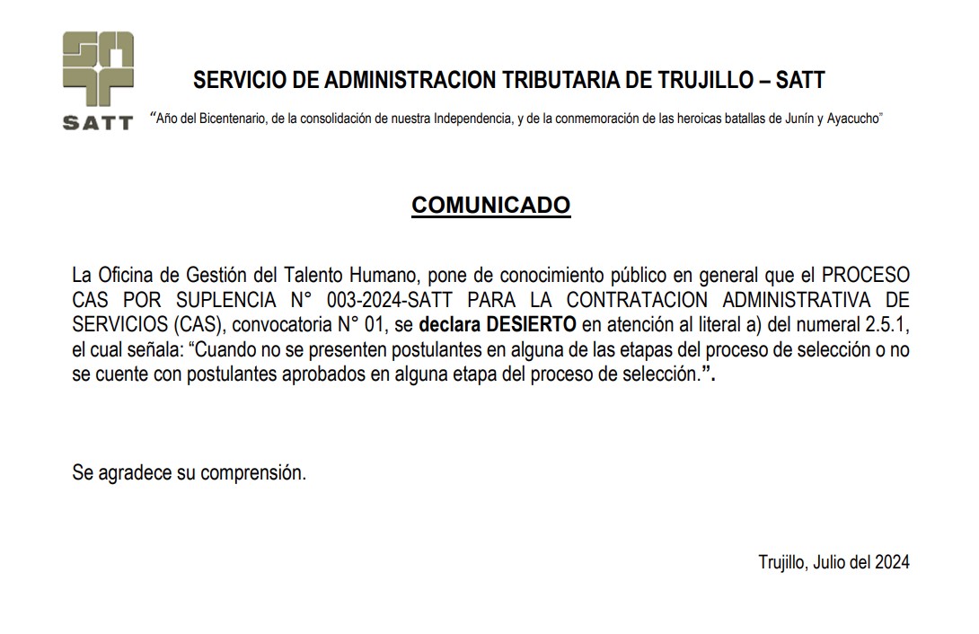 comunicado