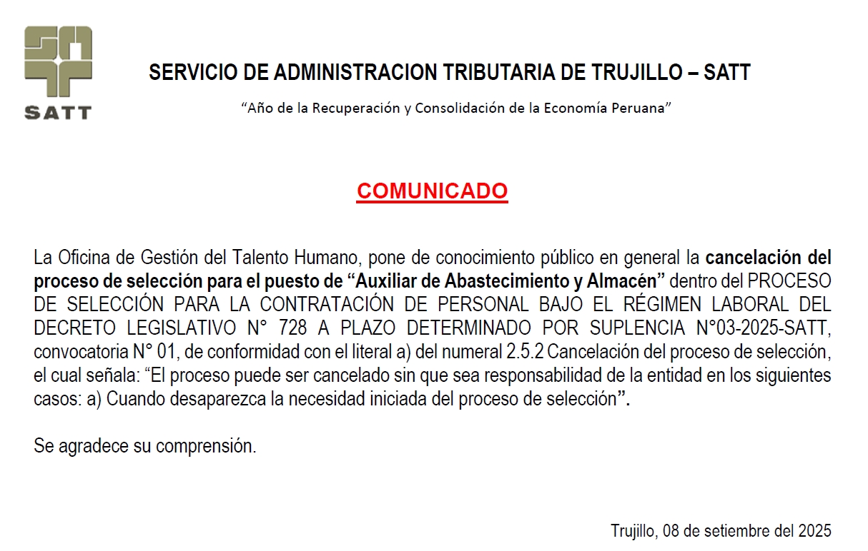 comunicado