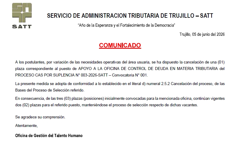 comunicado